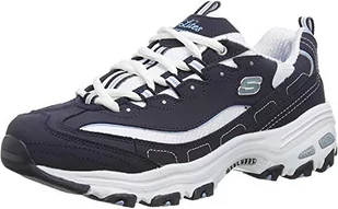 Skechers Damskie trampki D'lites-biggest Fan, niebieski granatowy trubuk biała siatka Carolina niebieskie wykończenie Nvw, 2,5 UK - Trampki damskie - miniaturka - grafika 1