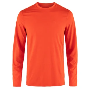 Męska koszulka termoaktywna Fjallraven Abisko Day Hike LS flame orange - L - Koszulki sportowe męskie - miniaturka - grafika 1