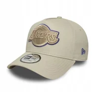 Czapki i chusty sportowe męskie - Czapka z daszkiem New Era Los Angeles Lakers beżowy r.uniwersalny - miniaturka - grafika 1