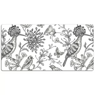 Mata ochronna na biurko Szkicowane ptaki 120x60 cm, Dywanomat - Podkładki na biurko - miniaturka - grafika 1