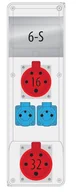 Rozdzielnie elektryczne - Pawbol Rozdzielnia budowlana 1x32/5 1x16/5 2x230V B.SLIM-6S-14 B.SLIM-6S-14 - miniaturka - grafika 1