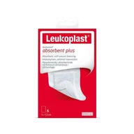 Apteczki i materiały opatrunkowe - ESSITY Leukoplast Leukomed Absorbent plus plaster 5 cm x 7,2 cm x 5 szt - miniaturka - grafika 1