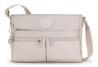 Torebki damskie - Kipling New Angie Mały Crossbody, 27.5 x 20.5 x 7.5, Metallic Glow, Grey - miniaturka - grafika 1