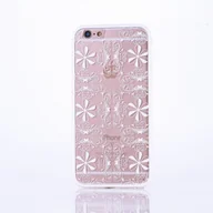 Etui i futerały do telefonów - Etui na telefon komórkowy Mandala do Apple iPhone 6s Plus Etui ochronne z motywem ornamentów Etui na telefon Bumper Biały - miniaturka - grafika 1