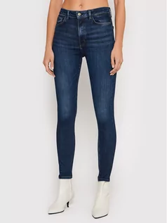 Spodnie damskie - Guess Jeansy W2RA94 D4KM1 Granatowy Skinny Fit - grafika 1