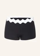 Stroje kąpielowe - Seafolly Dół Od Bikini Typu Bokserki Gia schwarz - miniaturka - grafika 1