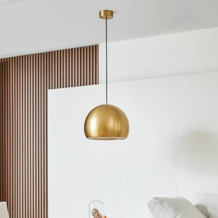 Lampa wisząca LED Lucande Lythara, mosiądz, Ø 40 cm, aluminium - Lampy sufitowe - miniaturka - grafika 1