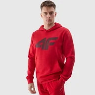 Bluzy męskie - Bluza 4F 4FWSS24TSWSM0950 61S czerwony XXXL - miniaturka - grafika 1