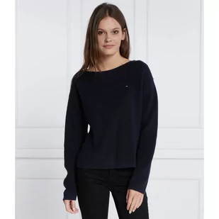 Tommy Hilfiger Sweter STITCH OPEN | Regular Fit - Swetry damskie - miniaturka - grafika 1