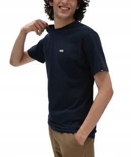 T-shirt Vans LEFT CHEST LOGO VN0A3CZENAV Navy XL - Koszulki męskie - miniaturka - grafika 1