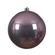 Bombki - Duża Bombka plastikowa na choinkę liliowa połyskowa 20cm - miniaturka - grafika 1