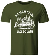 Koszulki męskie - GiTees, Koszulka Nie Mam Czasu, Jadę Do Lasu, rozmiar L - miniaturka - grafika 1