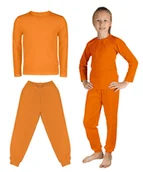 Bluzki damskie - BLUZKA + SPODNIE DLA CHŁOPCA DZIEWCZYNKI KOMPLET DZIECIĘCY UBRANIE STRÓJ POMARAŃCZOWY DYNIA HALLOWEEN 104 - miniaturka - grafika 1