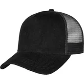 Czapki i chusty sportowe męskie - Czapka Trucker Uni Cord by Lipodo, czarny, One Size - miniaturka - grafika 1
