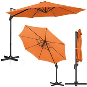 Parasole ogrodowe - Uniprodo Parasol ogrodowy wiszący pomarańczowy okrągły 300 cm uchylny UNI_UMBRELLA_2R300OR_N - miniaturka - grafika 1