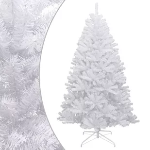 vidaXL sztuczne choinka zawiasowa, ośnieżone, 150 cm - Choinki - miniaturka - grafika 1