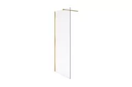 Grzejniki łazienkowe - Vidoq walk-in ścianka 100x200cm złota - miniaturka - grafika 1