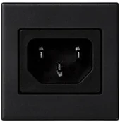 Gniazdka elektryczne - Schneider Pokrywa-K45-gniazdo-IEC320-230V-męskie-C14-szary-grafit K305A/14 - miniaturka - grafika 1