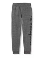 Spodenki męskie - Champion Legacy Authentic Pants Powerblend Terry Maxi-Logo Rib Cuff męskie spodnie dresowe, Szary Filc, S - miniaturka - grafika 1
