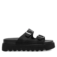 Klapki i japonki damskie - Klapki DeeZee HY86009-19 Czarny - miniaturka - grafika 1