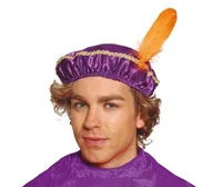 Dodatki do strojów karnawałowych - Czapka Pazia Fioletowa - miniaturka - grafika 1
