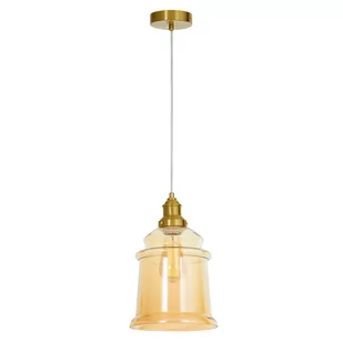 Lampa wisząca nowoczesna mosiężna Moletti 1 punktowa Lumina Deco - Lampy sufitowe - miniaturka - grafika 1