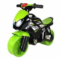Jeździki dla dzieci - Jeździk, motocykl dla dzieci, motor Czarny, Zielony - miniaturka - grafika 1