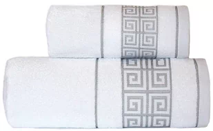 Greno Ręcznik Matteo kąpielowy biały 70x130 - bawełna gn-070-mtt-01 - Ręczniki - miniaturka - grafika 1