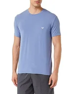 Koszulki męskie - Emporio Armani Męski t-shirt Crew Neck Soft Modal, Oxford, S - miniaturka - grafika 1