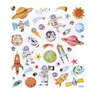 Scrapbooking - NAKLEJKI KOSMOS 42SZT DALPRINT DPNK-130 - miniaturka - grafika 1