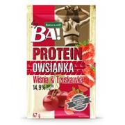 Płatki śniadaniowe i musli - Bakalland Ba! Owsianka Proteinowa Wiśnia i Truskawka 47 g - miniaturka - grafika 1