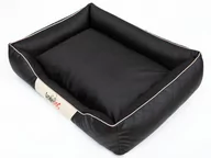 Legowiska dla psów - Hobbydog r2cepcza2 łóżko/sofa dla psa/kosz Cesar Perfect ze sztucznej skóry, kodura, czarna, rozmiar R2, 84 x 65 x 23 cm 5902052047888 - miniaturka - grafika 1