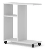 Stoły i stoliki do biura - Elior Biały stolik pomocniczy na kółkach M7-N35 - miniaturka - grafika 1