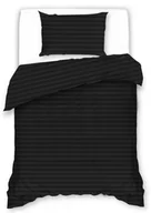 Pościel - Pościel Hotelowa 140X200 Cristal Czarna 2984 - miniaturka - grafika 1