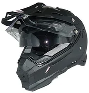 Kaski motocyklowe - protectWEAR Kask enduro z osłoną przeciwsłoneczną, wizjerem i daszkiem THH-TX28-XL, czarny - miniaturka - grafika 1