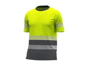 Odzież robocza - ODDYCHALNA I SZYBKOSCHNĄCA KOSZULKA Z ODBLASKOWYMI PASKAMI SAFETY JOGGER SCUTI TSHIRT M, ŻÓŁTY-CIEMNOSZARY - miniaturka - grafika 1
