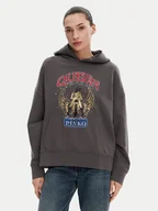 Bluzy damskie - PINKO Bluza Makamba 104623 A2DB Szary Regular Fit - miniaturka - grafika 1