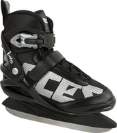 Łyżwy - Łyżwy męskie Roces ICY 5 czarno-srebrne 450736 001 46 - miniaturka - grafika 1