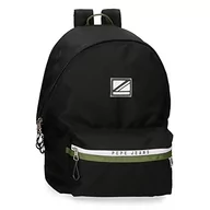 Plecaki - Pepe Jeans, czarny, Elastyczny plecak - miniaturka - grafika 1