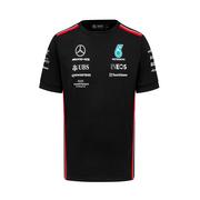 Koszulki męskie - Koszulka męska Team Black Mercedes AMG F1 2023 - miniaturka - grafika 1