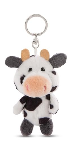 NICI 62245 Brelok do kluczy, krowa Cowluna, wierny towarzysz przy plecaku lub torbie, dla małych i dużych, 10 cm, biały