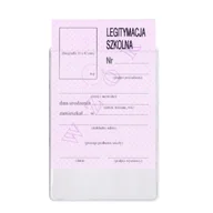 Dyplomy i okładki - Kieszeń etui okładka na legitymację szkolną 7,7x10,8cm - miniaturka - grafika 1