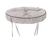 Poduszki na krzesła - Poduszka siedzisko na krzesło okrągła, Zośka Inari, Cappuccino, 38 cm - miniaturka - grafika 1