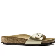 Klapki i japonki damskie - Klapki Birkenstock Madrid 1016107 - złote - miniaturka - grafika 1