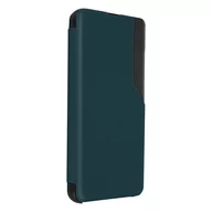 Etui i futerały do telefonów - Xiaomi Redmi 10C Window Time Display Podstawka wideo w kolorze zielonym - miniaturka - grafika 1