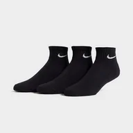 Skarpetki damskie - NIKE 3 PACK CUSHIONED QUARTER SOCKS  CZARNY SX7667-010 - Nike - miniaturka - grafika 1