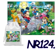 Puzzle - Puzzle 120 El. Układanka Prezent Myszka Miki Mini + Woreczek Z Nadrukiem - miniaturka - grafika 1