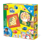 Kolorowanki, wyklejanki - Moje Pierwsze Malowanie Paluszkami - Farbki + Karty Ses Creative - miniaturka - grafika 1