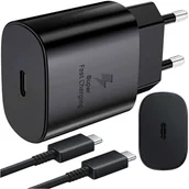 Ładowarki do telefonów - Ładowarka sieciowa USB-C typ C PD Premium szybka 25W 3A + Kabel Type-C 1M Alogy czarna - miniaturka - grafika 1