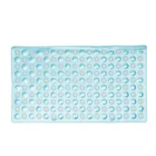 Maty antypoślizgowe - Mata do wanny Medusa 69 x 39 cm niebieski - miniaturka - grafika 1